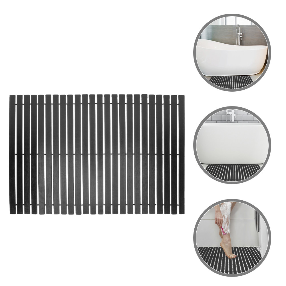 Bamboo Bath Mat - Rutschfeste Bambus-Badematte für Dusche, Badewanne und