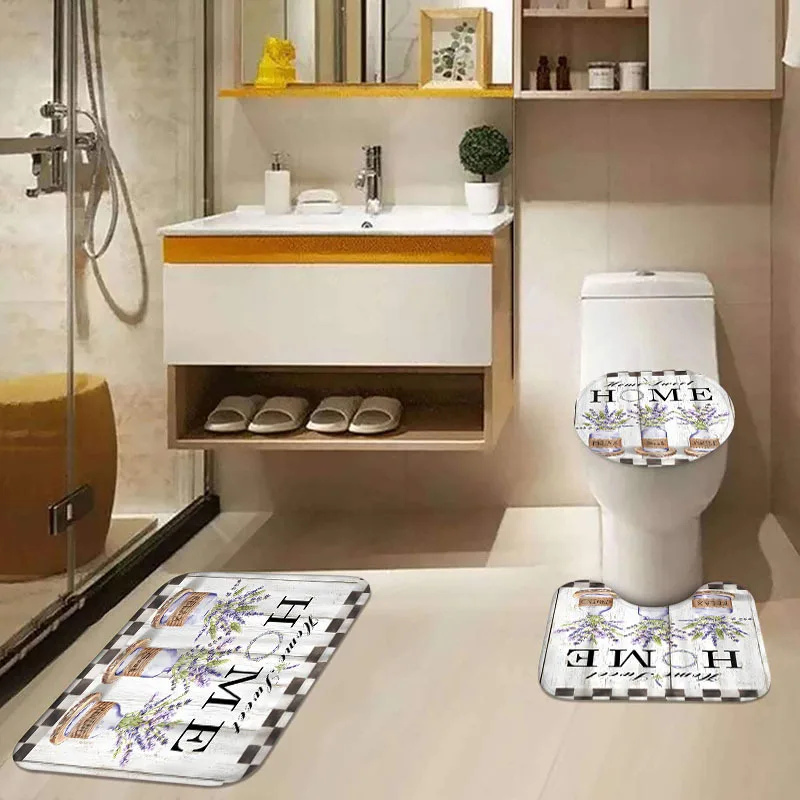 4-teiliges Duschvorhang-Set mi – Bamboo Bath Mat Bewertung und Preis