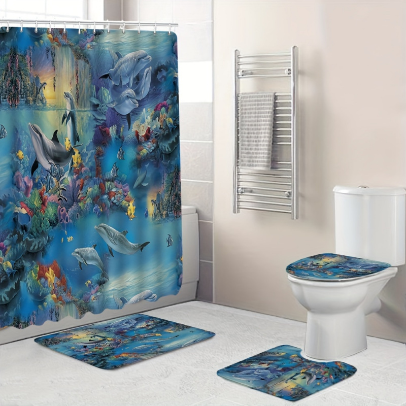 4-teilige Badematte mit Delfin – Bamboo Bath Mat Bewertung und Preis