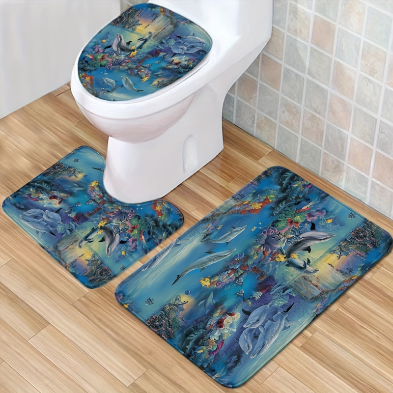 4-teilige Badematte mit Delfin – Bamboo Bath Mat Bewertung und Preis