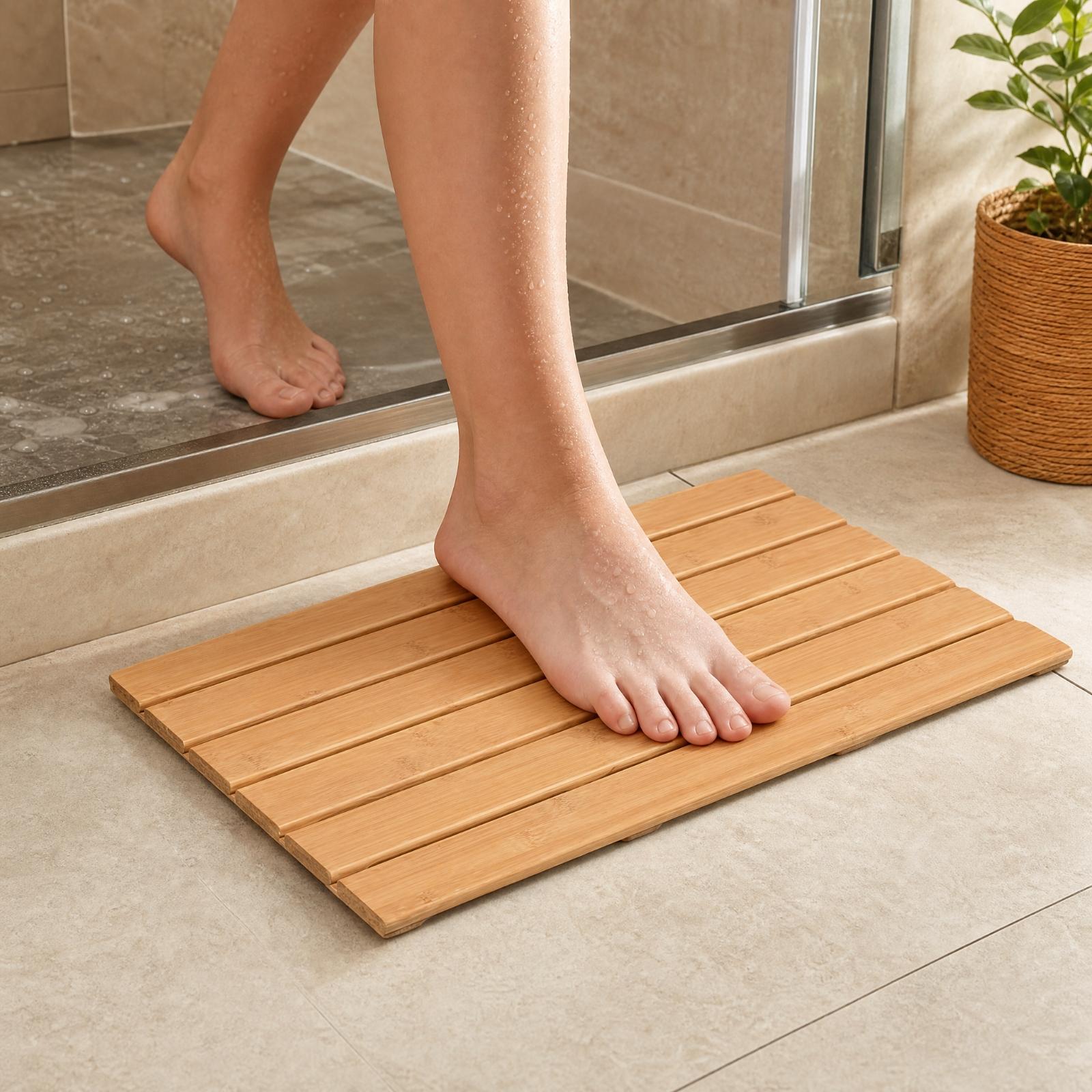 Bambus-Latten-Toilettenmatte,  – Bamboo Bath Mat Bewertung und Preis